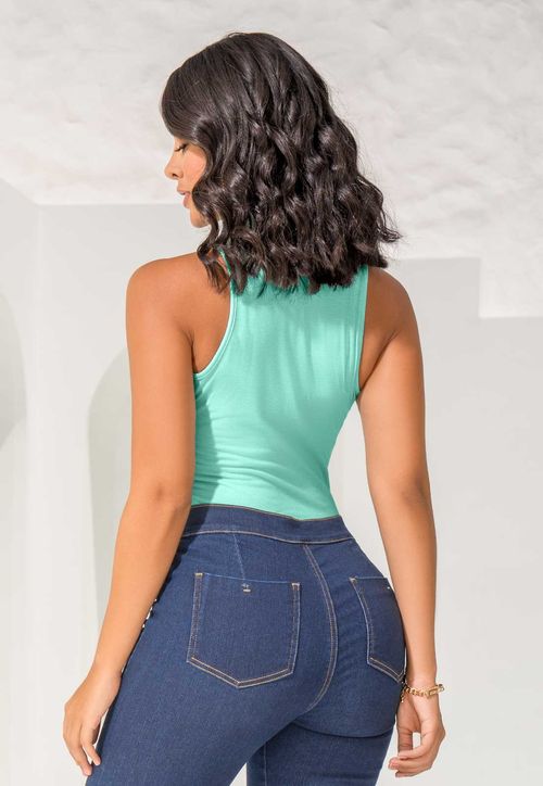 Blusa Exterior Verde Menta Mp 1653
