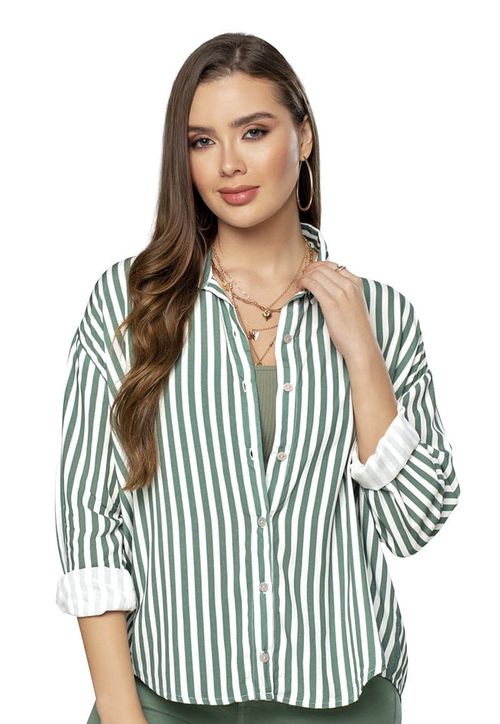 Camisa Mujer Estampado Mp 8368