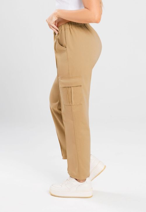 Pantalón Mujer Beige Mp 3136