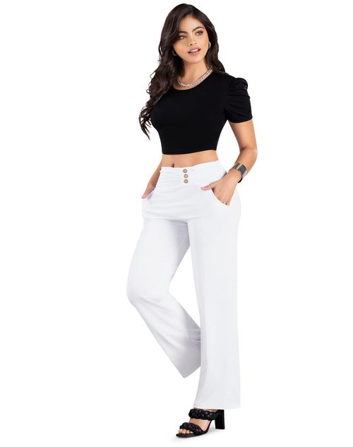 Pantalón Mujer Blanco Mp 86925