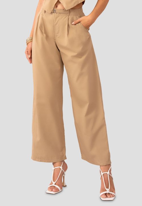 Pantalón Mujer Beige Mp 105145