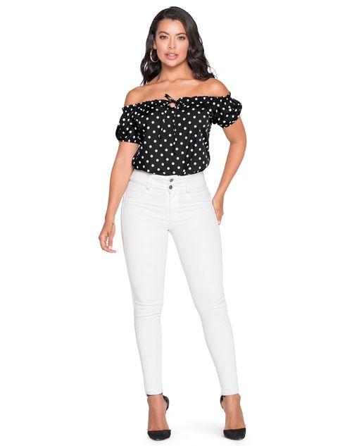 Pantalón Mujer Blanco Mp 6718