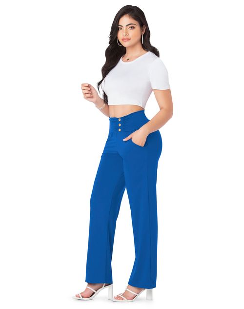 Pantalón Mujer Azul Rey Mp 86925