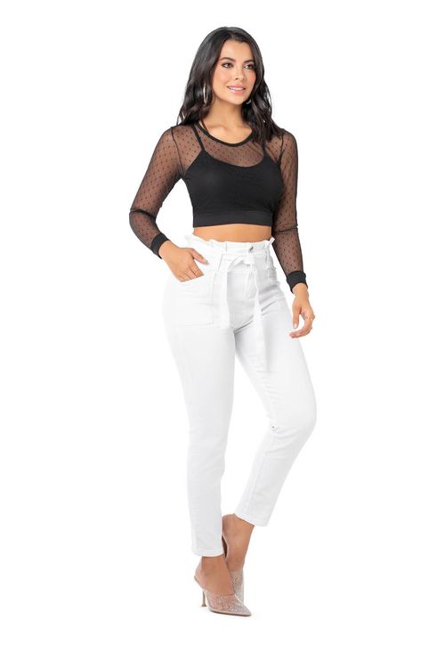 Pantalón Mujer Blanco Mp 86913