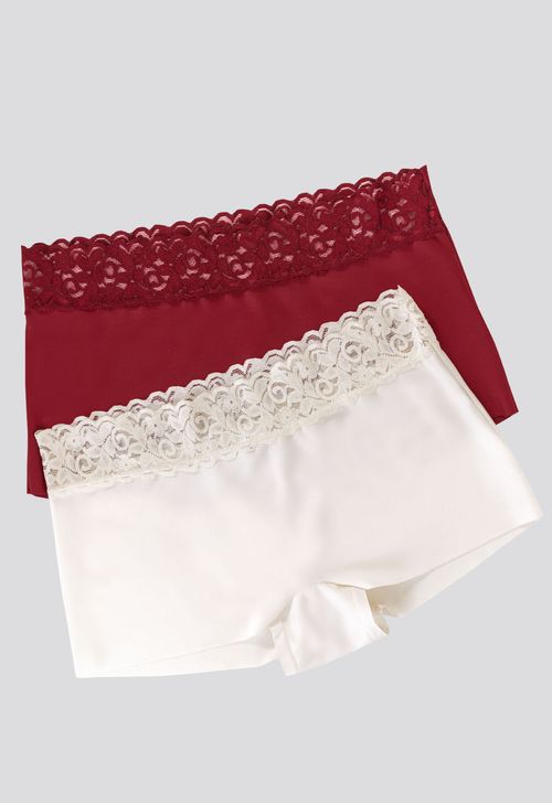 Cachetero Paq X2 Mujer Vino/Marfil FI 75713