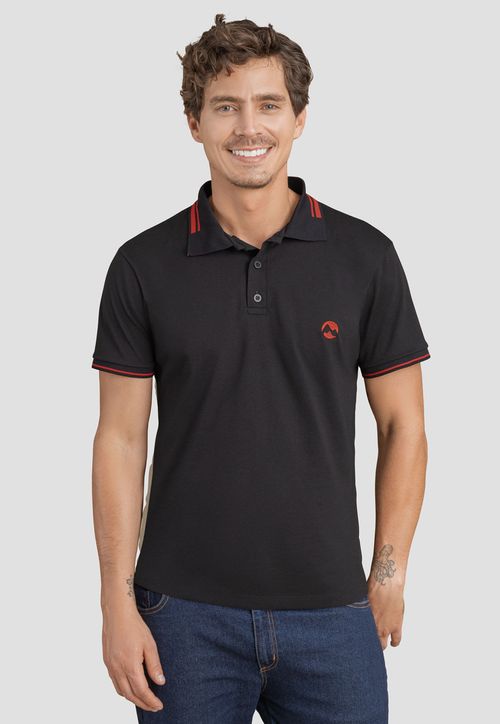 Polo Hombre Negro Rutta 104143