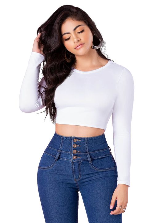 Crop Top Mujer Blanco Mp 92500