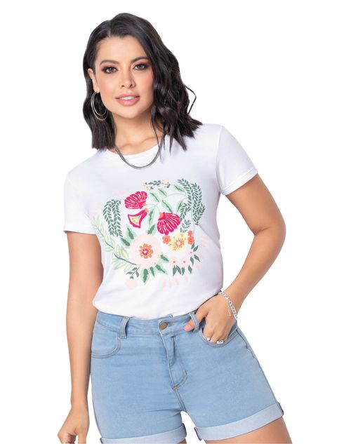 Camiseta Mujer Blanco Mp 4303