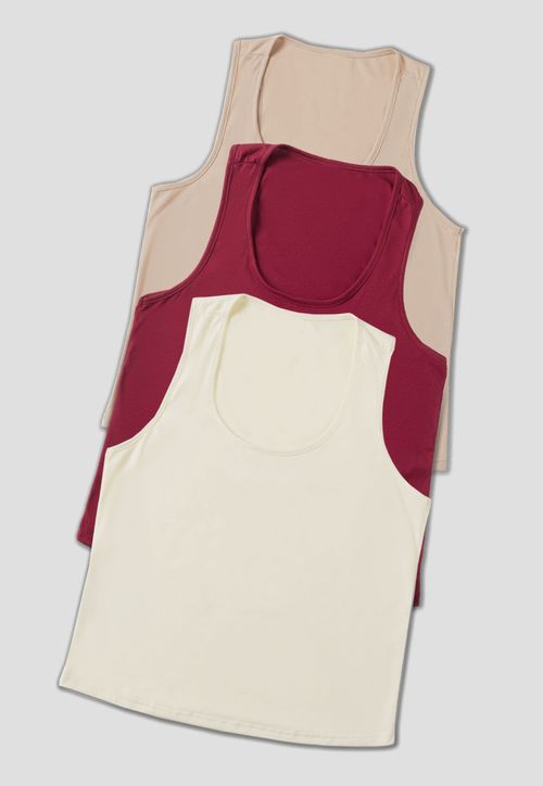 Camiseta Paq X3 Mujer Multicolor Mp 33603