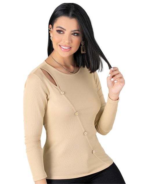 Camibuzo Mujer Caramelo Mp 5808