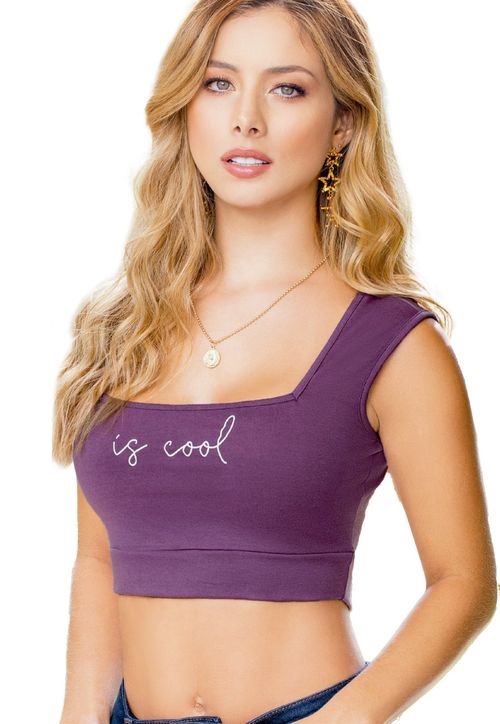 Crop Top Paq X2 Adulto Bicolor Mp 89919