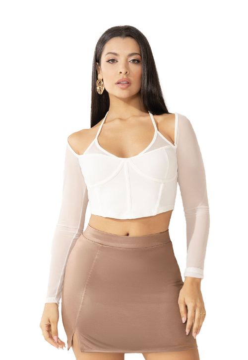 Blusa Mujer Beige Mp 100230