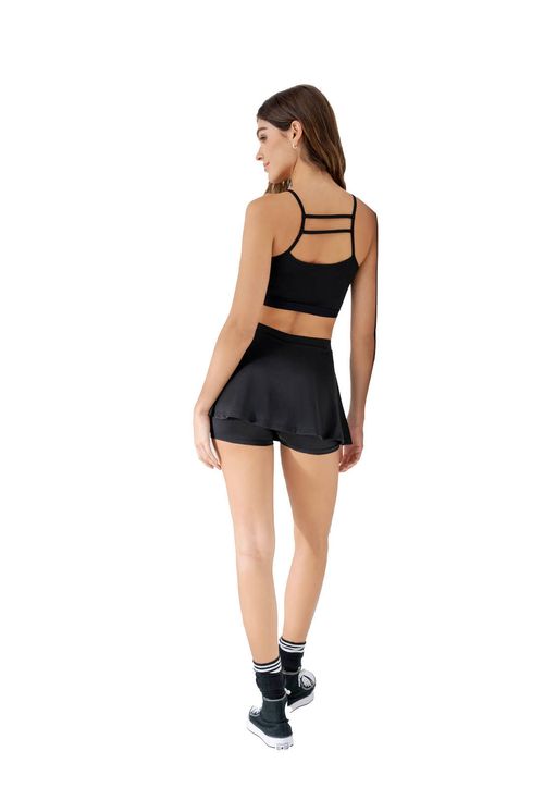 Falda Corta Mujer Negro Rutta 6052