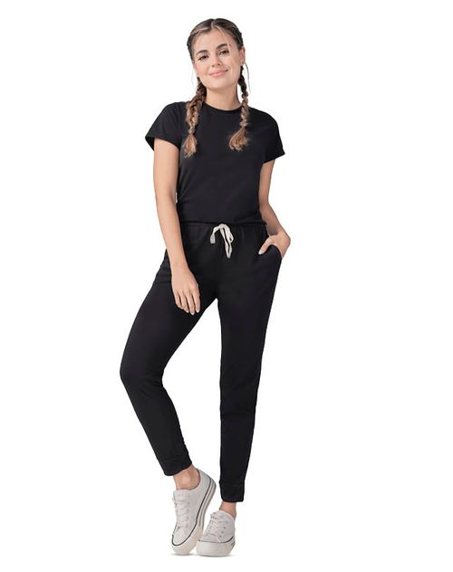 Enterizo, Overol Para Mujer O Nina Mujer Negro Rutta 77651