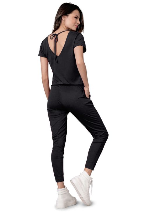 Enterizo, Overol Para Mujer O Nina Mujer Negro Rutta 77651