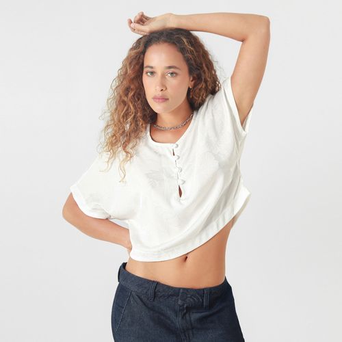 Blusa Cuello Redondo Manga Corta
