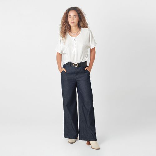 Blusa Cuello Redondo Manga Corta
