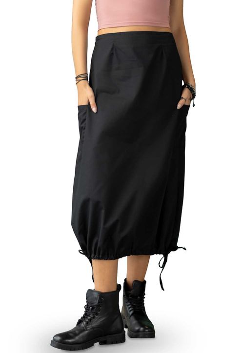 Falda Larga Mujer Negro Rutta 100204