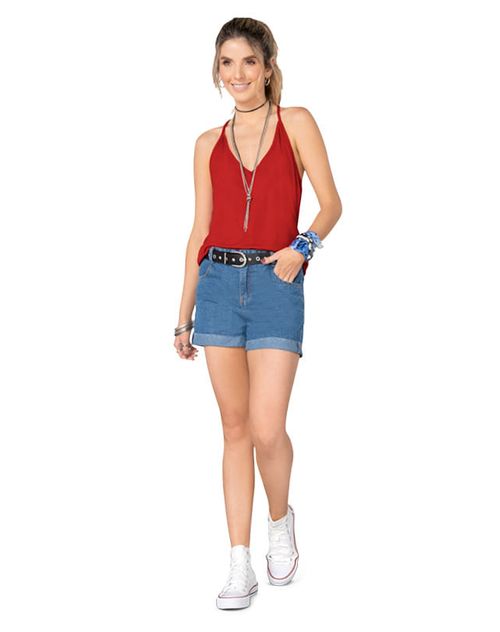 Short Mujer Azul Medio Rutta 78594