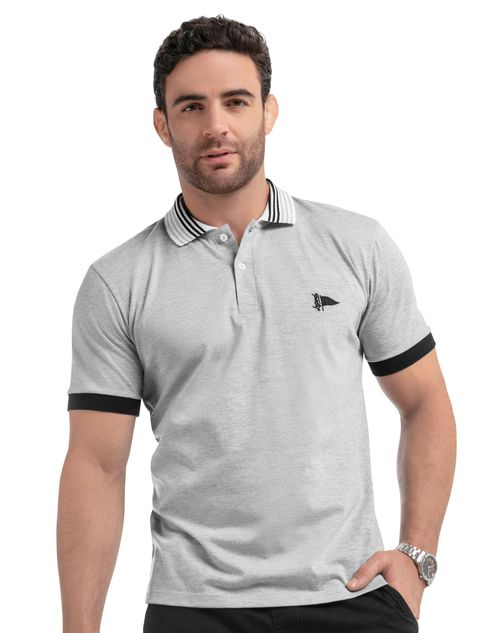 Polo Hombre Gris Jaspe Mp 87618