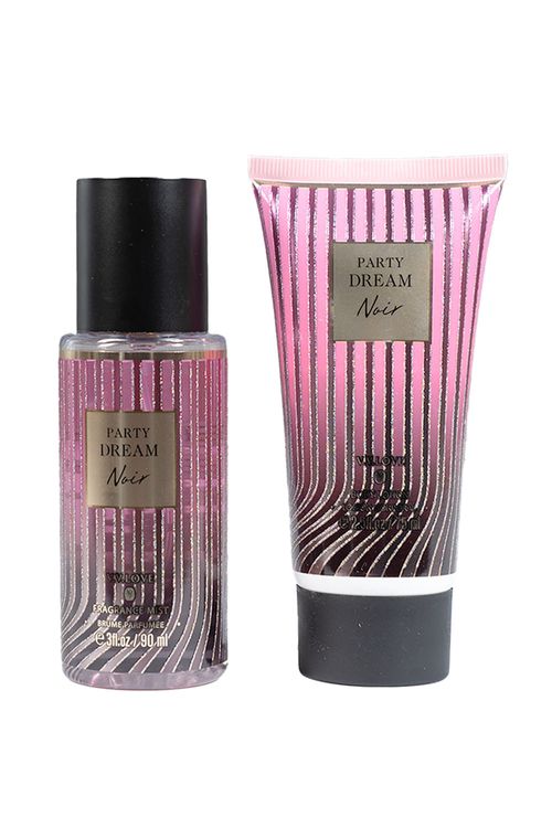 Set crema corporal 75ml + splash 90ml party dream noir