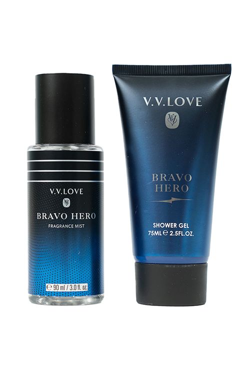 Set gel de baño 75ml + splash 90ml bravo hero