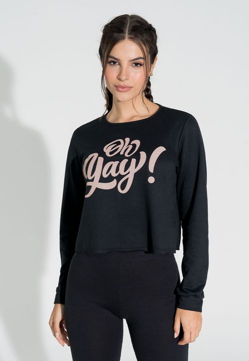 Buzo Mujer Negro Fi 104713