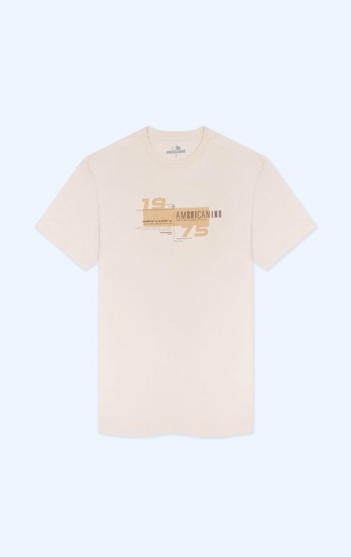 Camiseta básica estampada para hombre