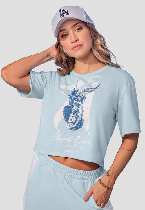Camiseta Mujer Azul Baby Mp 107857