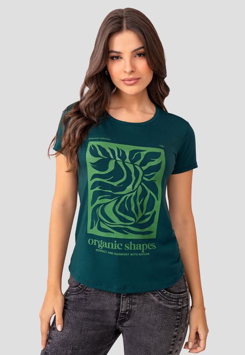 Camiseta Mujer Verde Mp 105093