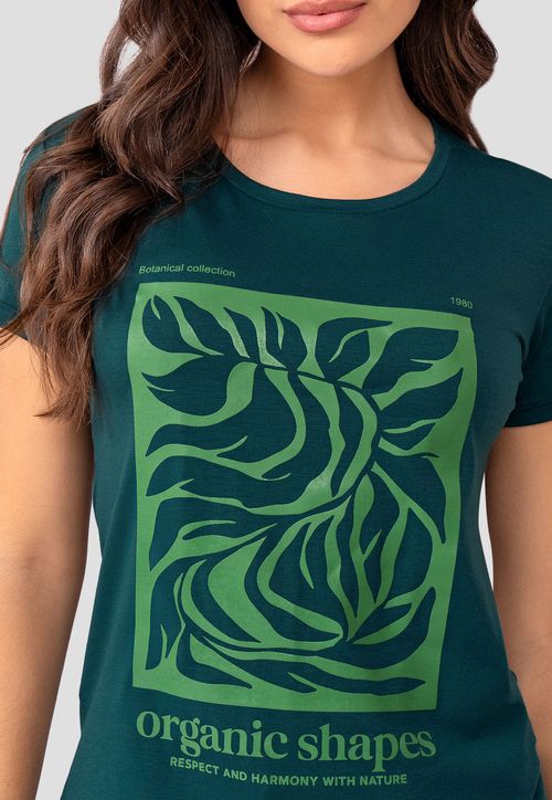 Camiseta Mujer Verde Mp 105093
