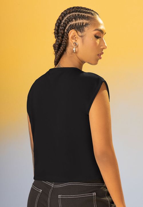 Camiseta Mujer Negro Mp 107775