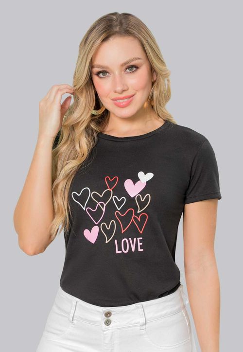 Camiseta Mujer Negro Mp 160