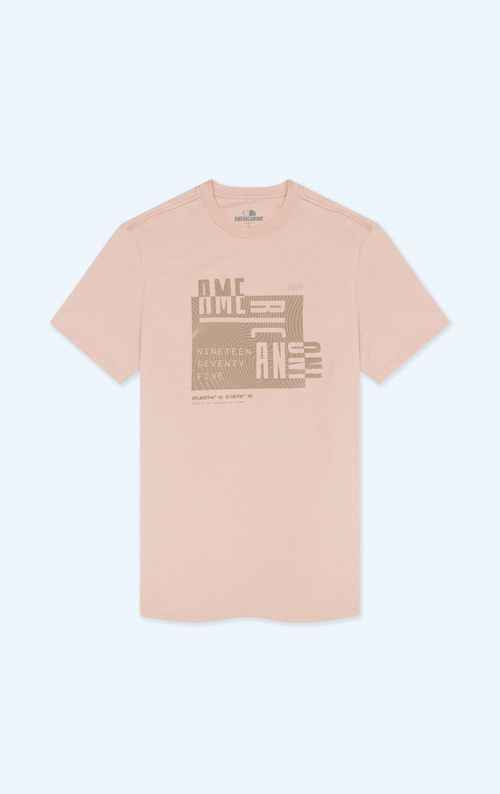 Camiseta básica estampada para hombre