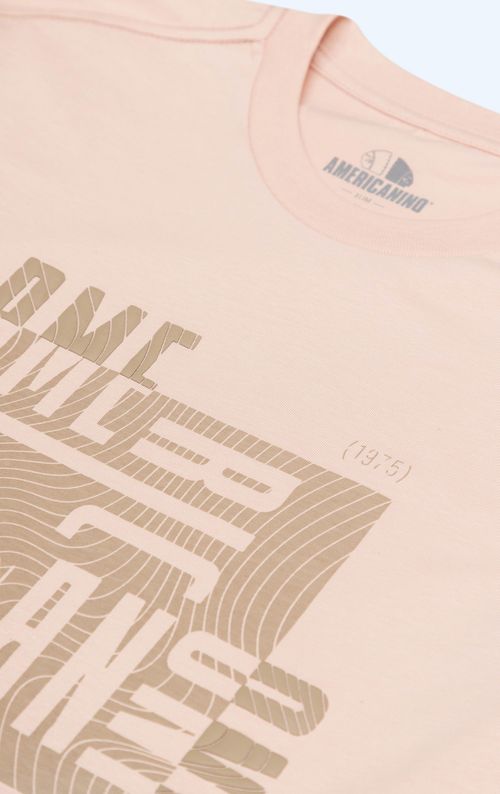 Camiseta básica estampada para hombre