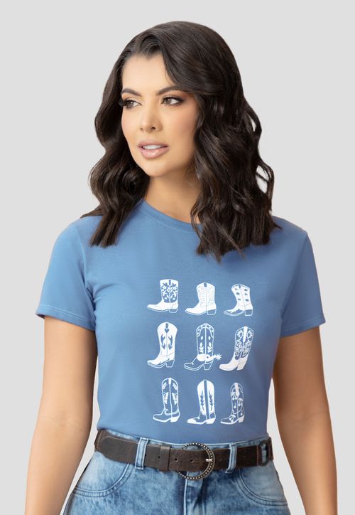 Camiseta Mujer Azul Indigo Mp 106986