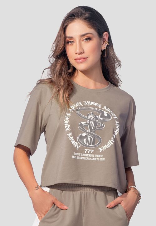 Camiseta Mujer Café Pardo Mp 107880
