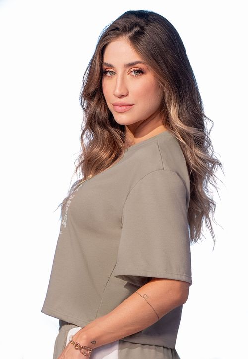Camiseta Mujer Café Pardo Mp 107880