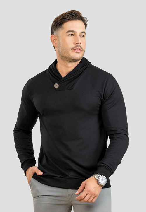 Buzo Hombre Negro Mp 107250
