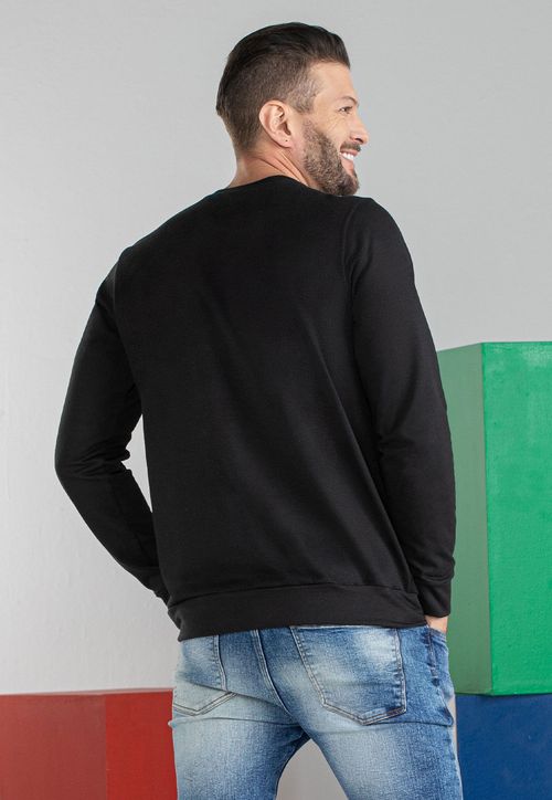 Buzo Hombre Negro Mp 100493