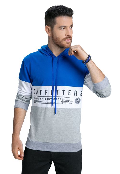 Buzo Hombre Azul Mp 89074