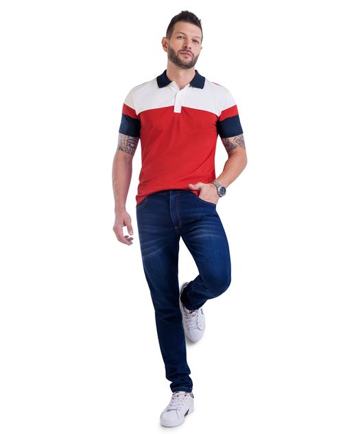 Polo Hombre Rojo Mp 9970