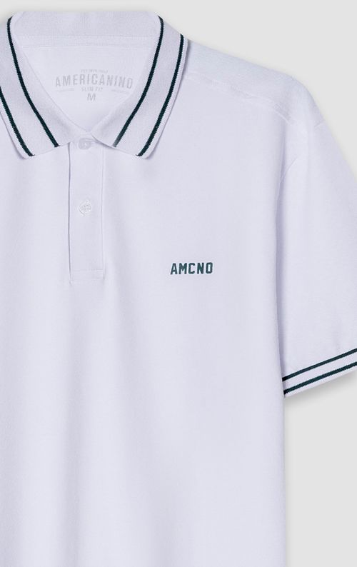 Polo con detalle bordado para hombre