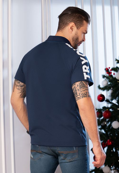 Polo Hombre Azul Navy Mp 104789