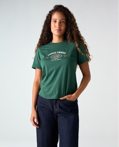 Camiseta Manga Corta Algodón Masculina