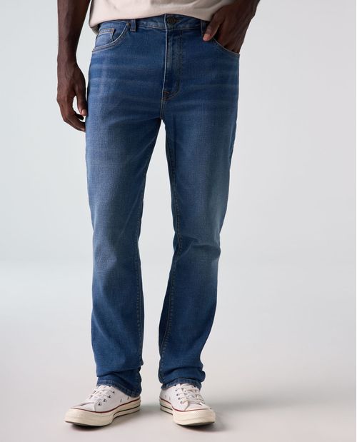 Jean Slim and Straight bota recta para hombre