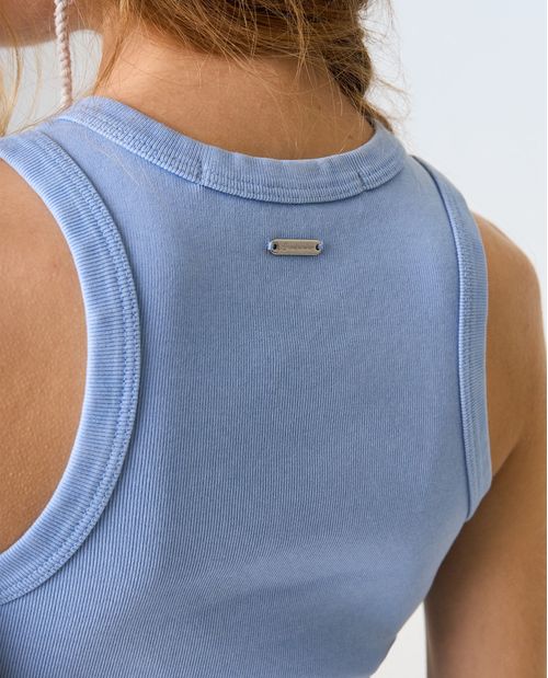 Camiseta Slim con efecto desgastado para mujer