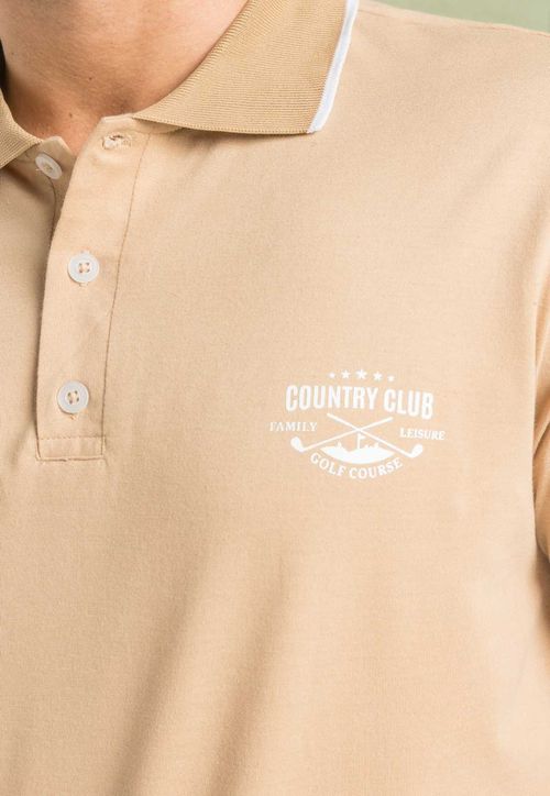 Polo Hombre Beige Mp 550