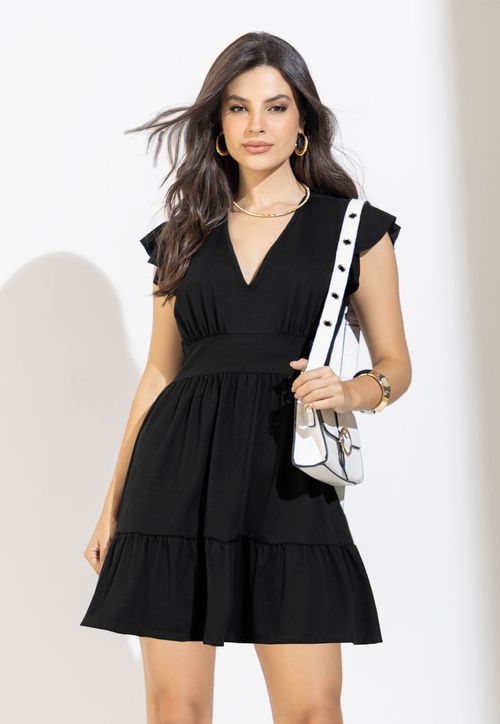 Vestido Corto Mujer Negro Mp 106435
