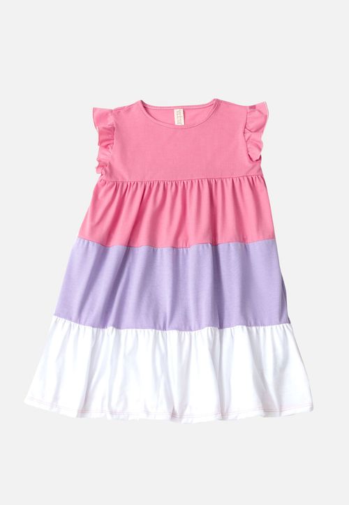 Vestido Infantil Femenino Multicolor Mp 104613